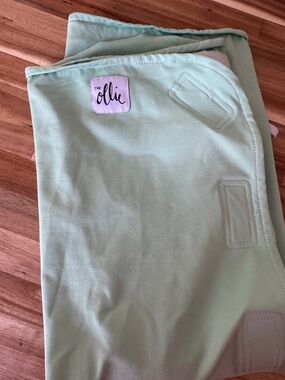 The Ollie Mint Green Swaddle Blanket